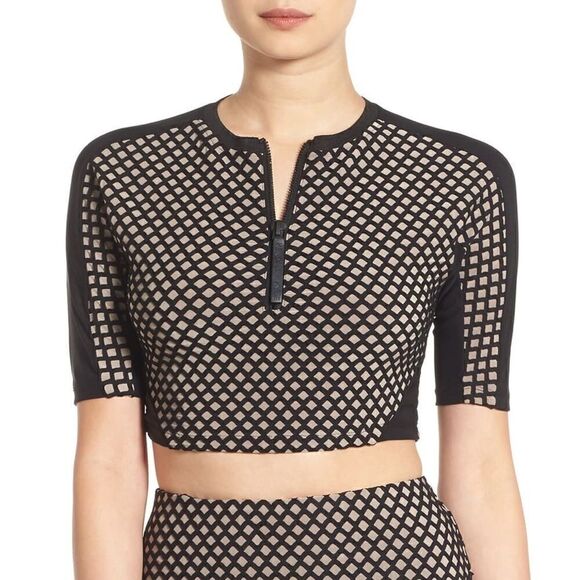 *nwt* kendall & kylie • mesh crop top - Picture 2 of 8